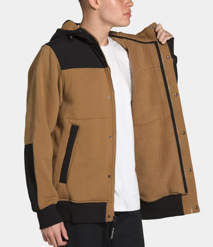 Mens Sherpa Lined Rivington Jacket Utility Brown The North Face Fleece