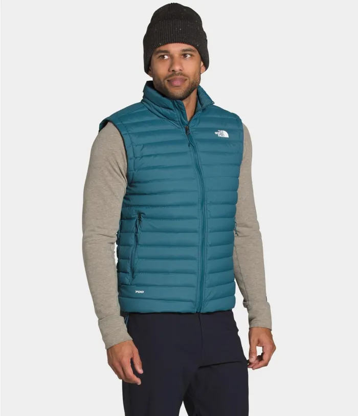 Mens Stretch Down Vest Mallard Blue The North Face Vests