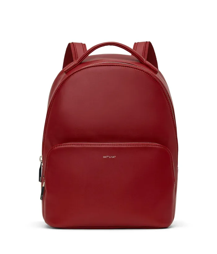 MensWomen Caro Vegan Backpack 8211 Loom Plum Matt and Nat Backpacks