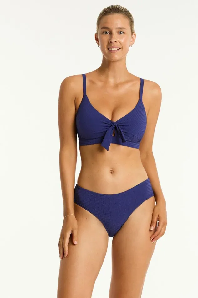 Messina Tie Front DDE Bralette Messina French Navy Women Sea Level Tops