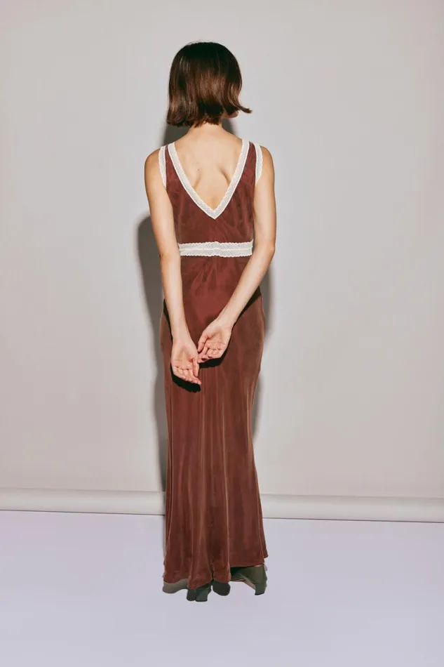 MidiMaxi Dresses Women VRG GRL Meet Me On The Dance Floor Bias Cut Maxi Dress Umber MidiMaxi Dresses Women VRG GRL Meet Me On The Dance Floor Bias Cut Maxi Dress Umber