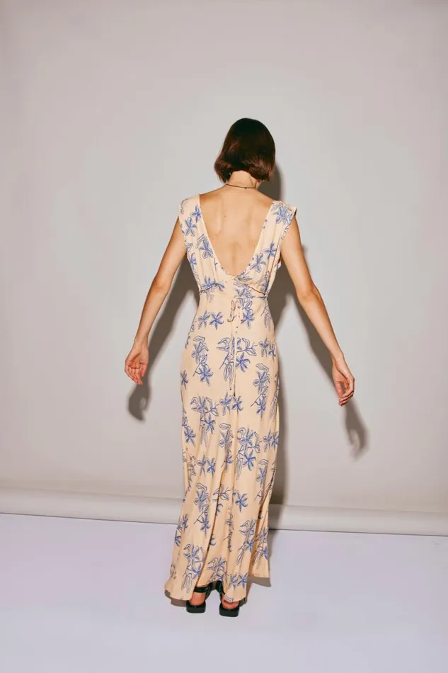 MidiMaxi Dresses Women VRG GRL Sunlit Isle Bias Cut Maxi Dress Iris MidiMaxi Dresses Women VRG GRL Sunlit Isle Bias Cut Maxi Dress Iris