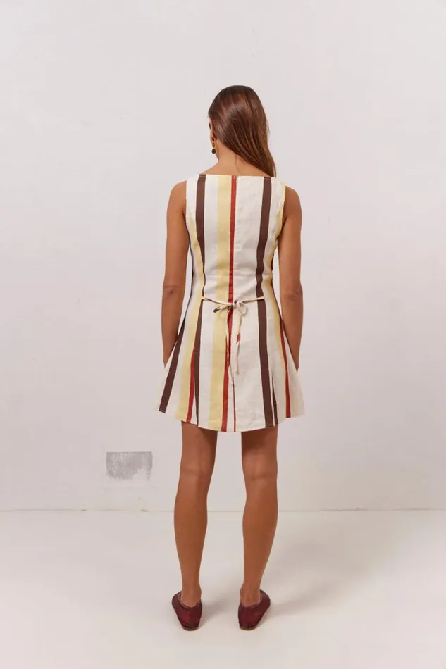 Mini Dresses Women VRG GRL Chloe Linen Mini Dress Ace Mini Dresses Women VRG GRL Chloe Linen Mini Dress Ace