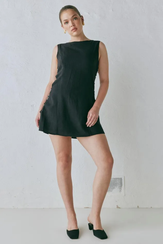 Mini Dresses Women VRG GRL Discoteca Mini Dress Black Mini Dresses Women VRG GRL Discoteca Mini Dress Black