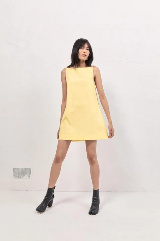Mini Dresses Women VRG GRL Tulli Mini Dress Lemon