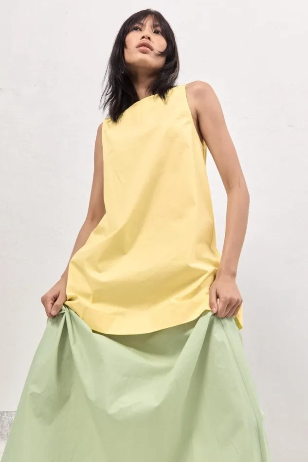 Mini Dresses Women VRG GRL Tulli Mini Dress Lemon Mini Dresses Women VRG GRL Tulli Mini Dress Lemon