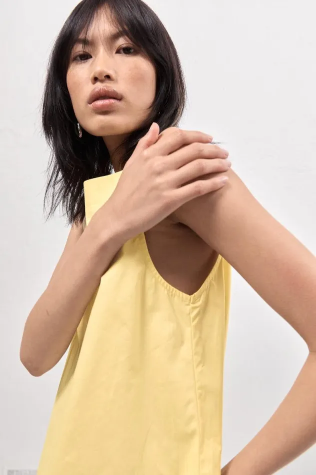 Mini Dresses Women VRG GRL Tulli Mini Dress Lemon Mini Dresses Women VRG GRL Tulli Mini Dress Lemon