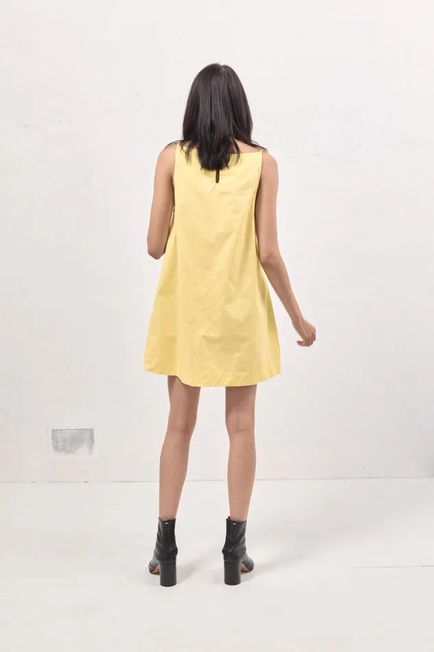 Mini Dresses Women VRG GRL Tulli Mini Dress Lemon Mini Dresses Women VRG GRL Tulli Mini Dress Lemon