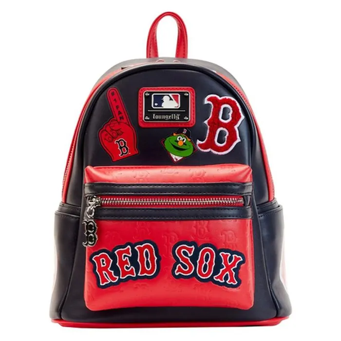 MLB Boston Red Sox Patches Mini Backpack Unisex Loungefly Backpacks