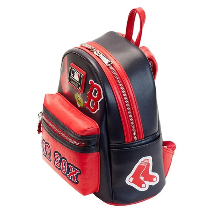 MLB Boston Red Sox Patches Mini Backpack Unisex Loungefly Backpacks