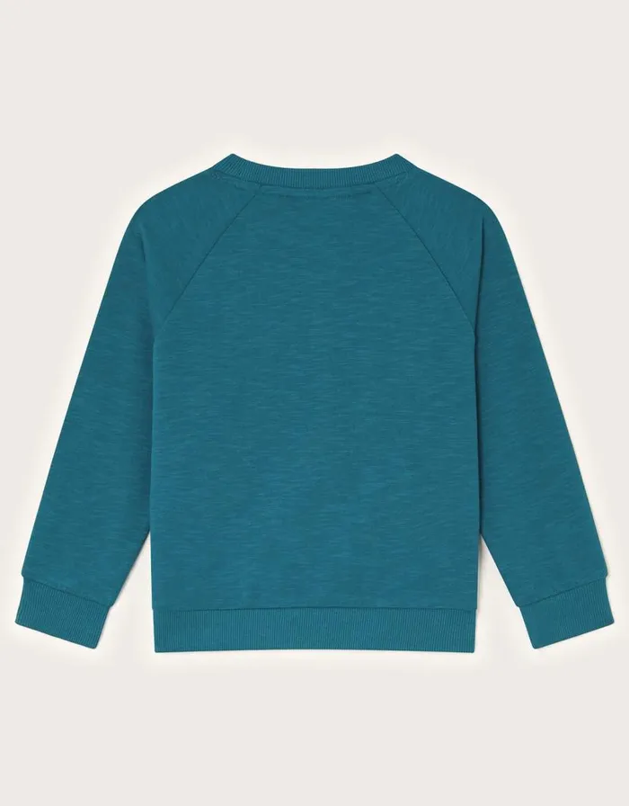Monsoon Adventure Applique Sweatshirt Blue Children Knitwear Jumpers and Hoodies Monsoon Adventure Applique Sweatshirt Blue Children Knitwear Jumpers and Hoodies