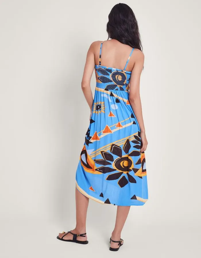 Monsoon Amanda Bandeau Dress Blue Women Beachwear and Swimwear Monsoon Amanda Bandeau Dress Blue Women Beachwear and Swimwear