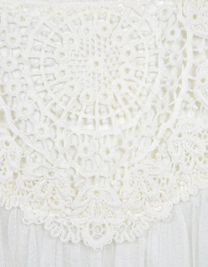 Monsoon Baby Estella Crochet Bodice Occasion Dress Ivory Children Dresses Monsoon Baby Estella Crochet Bodice Occasion Dress Ivory Children Dresses