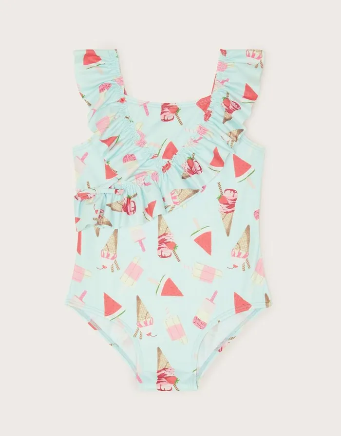 Monsoon Baby IceCream Swimsuit Blue Children Beachwear and Swimwear