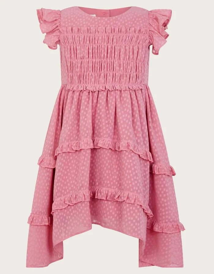 Monsoon Baby Jamie Dress Pink Children Dresses