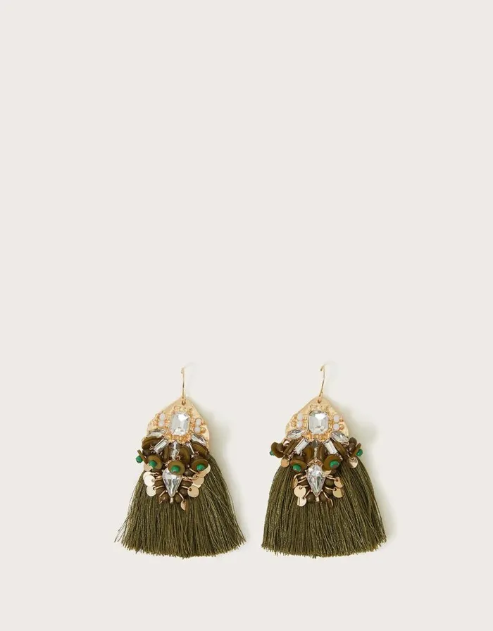 Monsoon Beaded Fringe Earrings Women Jewellery and Hair Monsoon Beaded Fringe Earrings Women Jewellery and Hair