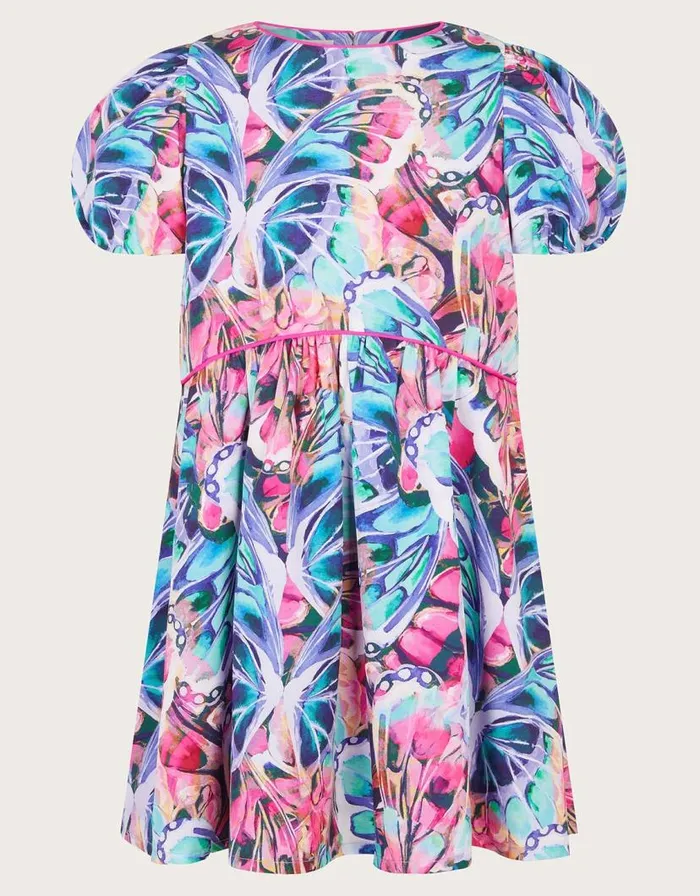 Monsoon Butterfly Print Dress Multi Children Dresses