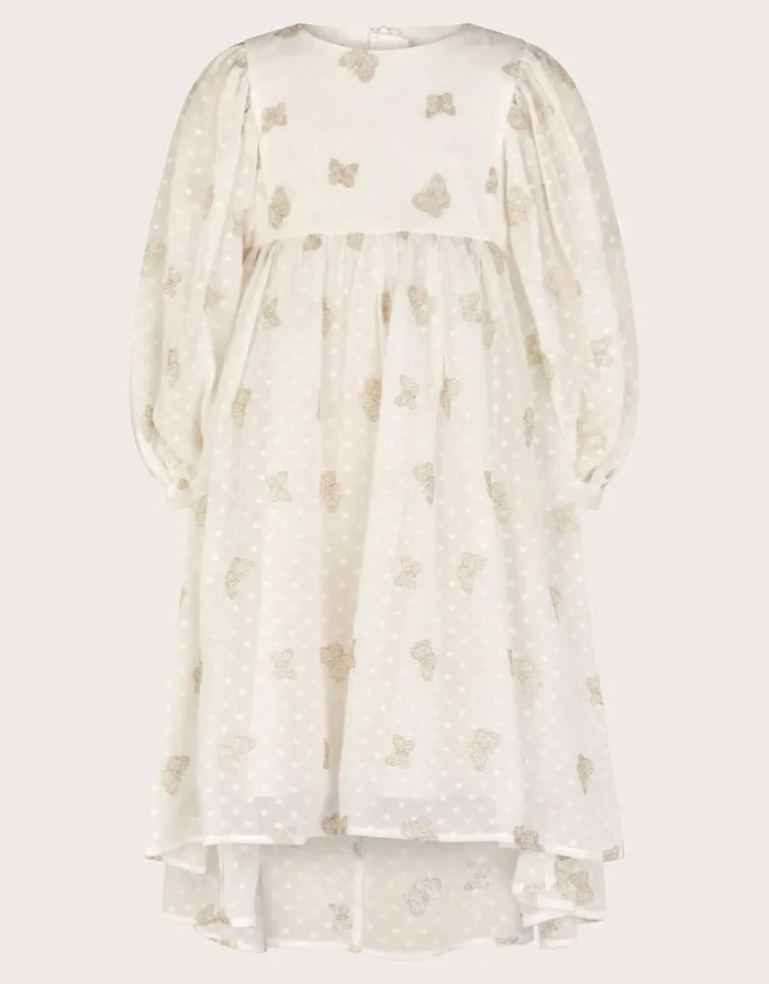 Monsoon Butterfly Tunic Dress Cream Children Dresses Monsoon Butterfly Tunic Dress Cream Children Dresses