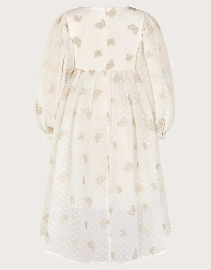 Monsoon Butterfly Tunic Dress Cream Children Dresses Monsoon Butterfly Tunic Dress Cream Children Dresses