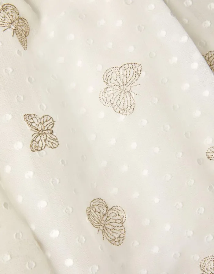 Monsoon Butterfly Tunic Dress Cream Children Dresses Monsoon Butterfly Tunic Dress Cream Children Dresses