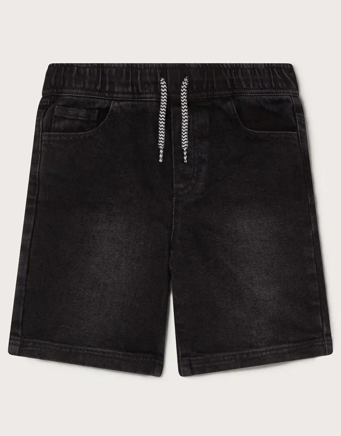 Monsoon Denim Pull On Shorts Black Children Casualwear Collection
