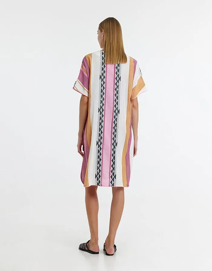 Monsoon Devotion Twins Jacquard Tunic Multi Women Beachwear and Swimwear Monsoon Devotion Twins Jacquard Tunic Multi Women Beachwear and Swimwear