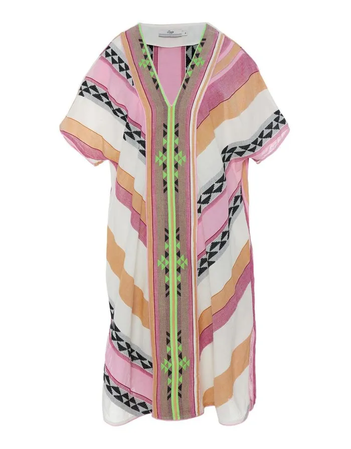 Monsoon Devotion Twins Jacquard Tunic Multi Women Beachwear and Swimwear Monsoon Devotion Twins Jacquard Tunic Multi Women Beachwear and Swimwear