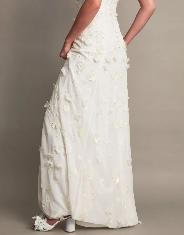 Monsoon Eve Embellished Bridal Dress Ivory Women Embroidered Dresses Monsoon Eve Embellished Bridal Dress Ivory Women Embroidered Dresses