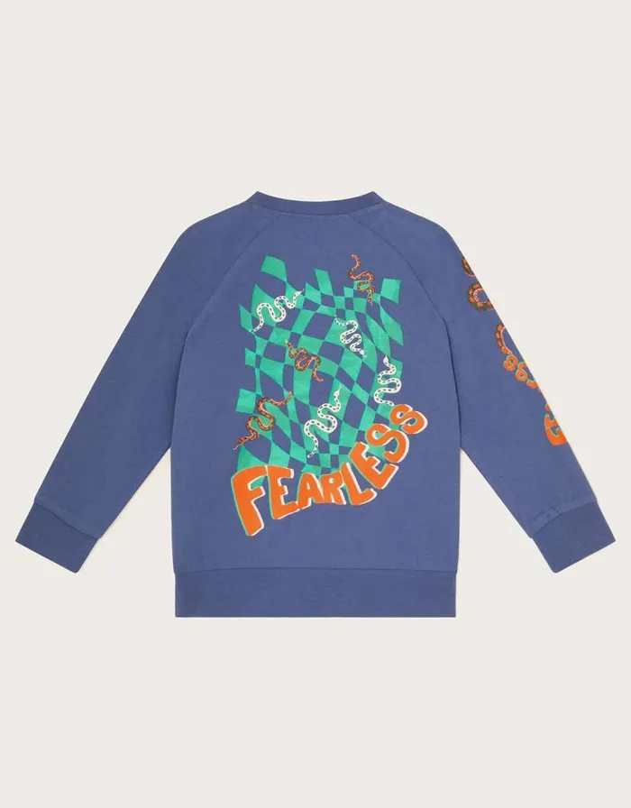 Monsoon Fearless Long Sleeve TShirt Blue Children Casualwear Collection Monsoon Fearless Long Sleeve TShirt Blue Children Casualwear Collection