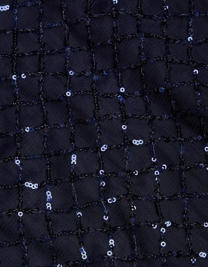 Monsoon Flutter Sleeve Sequin Top Blue Children Partywear Monsoon Flutter Sleeve Sequin Top Blue Children Partywear