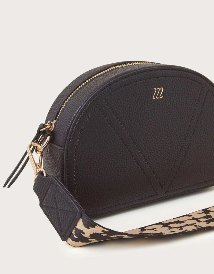 Monsoon Hali Leopard Strap CrossBody Bag Black Women Bags and Purses Monsoon Hali Leopard Strap CrossBody Bag Black Women Bags and Purses