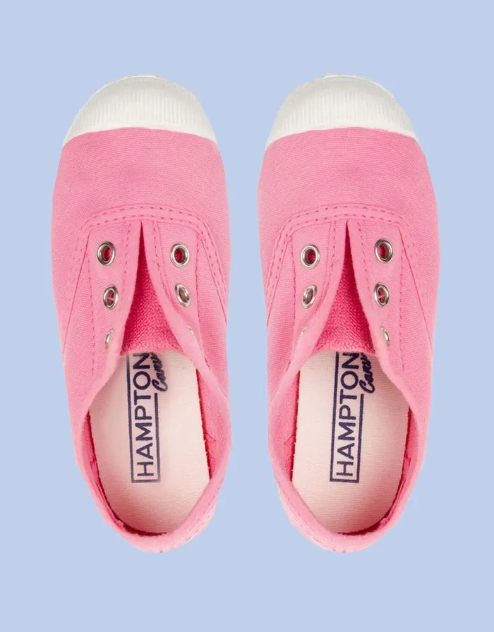 Monsoon Hampton Canvas Plum Plimsolls Pink Children Girls039 Shoes and Sandals