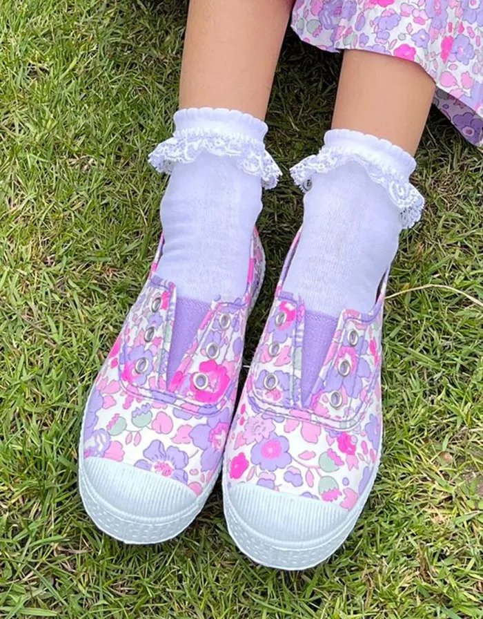 Monsoon Hampton Canvas Plum Plimsolls Purple Children Girls039 Shoes and Sandals Monsoon Hampton Canvas Plum Plimsolls Purple Children Girls039 Shoes and Sandals