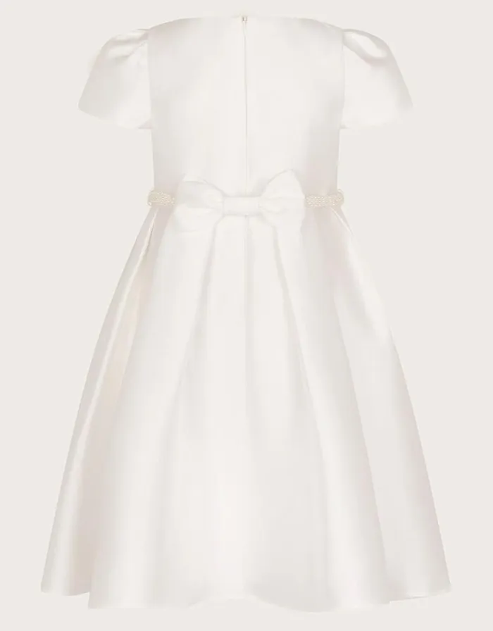 Monsoon Henrietta Pearl Belt Dress Ivory Children Dresses Monsoon Henrietta Pearl Belt Dress Ivory Children Dresses