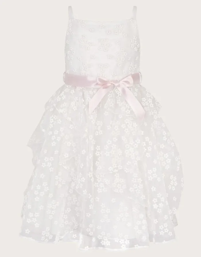 Monsoon Jasmine Organza Flower Dress Ivory Children Dresses Monsoon Jasmine Organza Flower Dress Ivory Children Dresses