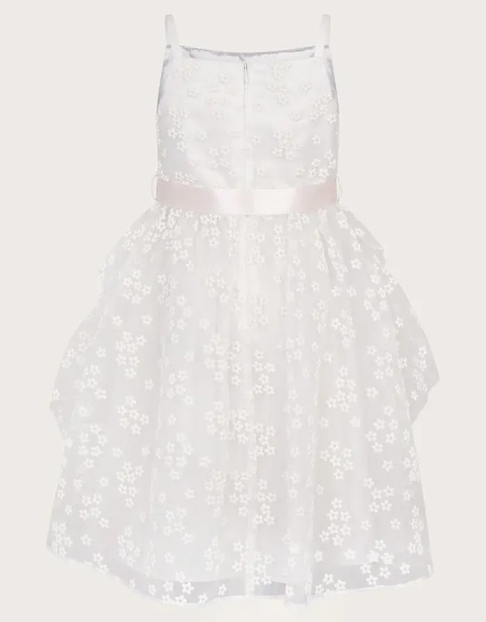 Monsoon Jasmine Organza Flower Dress Ivory Children Dresses Monsoon Jasmine Organza Flower Dress Ivory Children Dresses