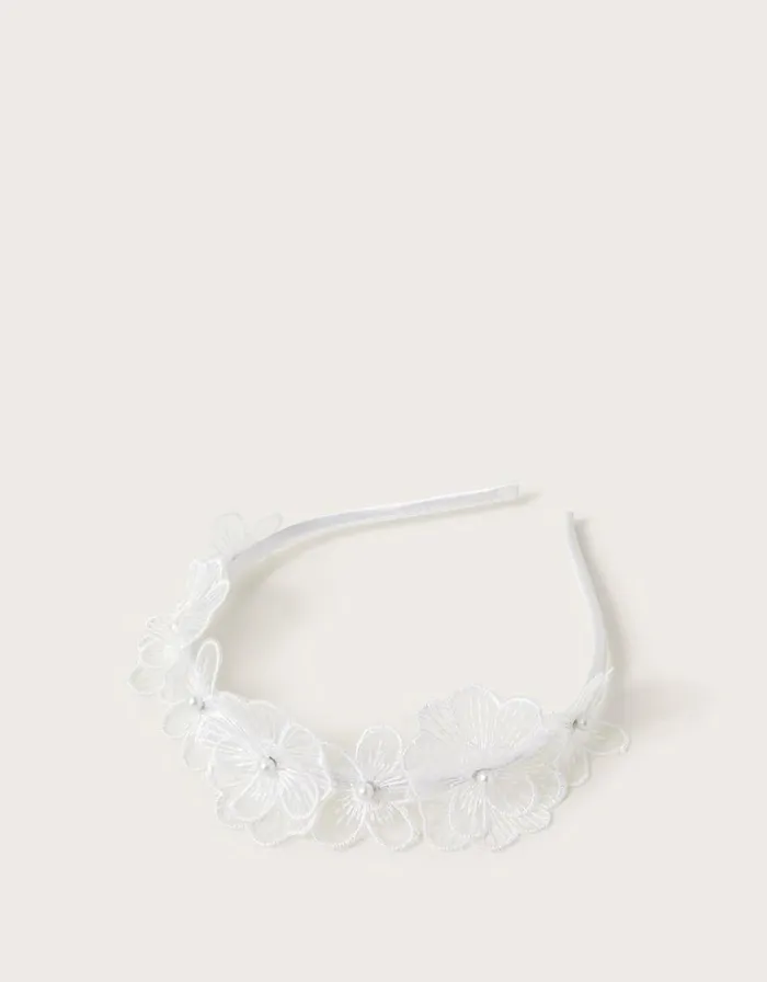 Monsoon Lace Floral Bridesmaid Headband Children Girls039 Hair Accessories