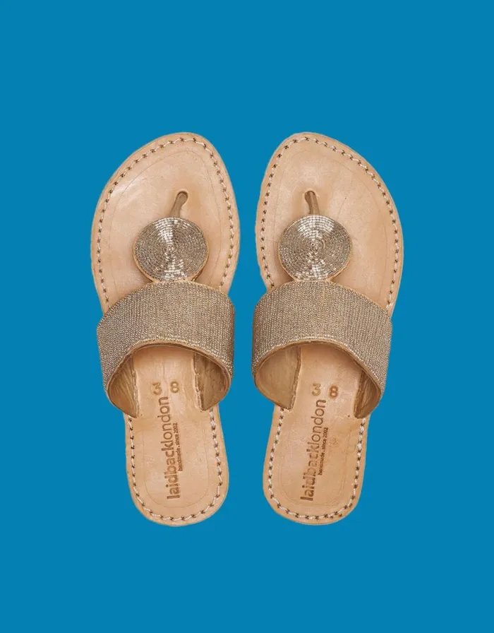 Monsoon Laidback London Heron Leather Sandals Silver Women Sandals