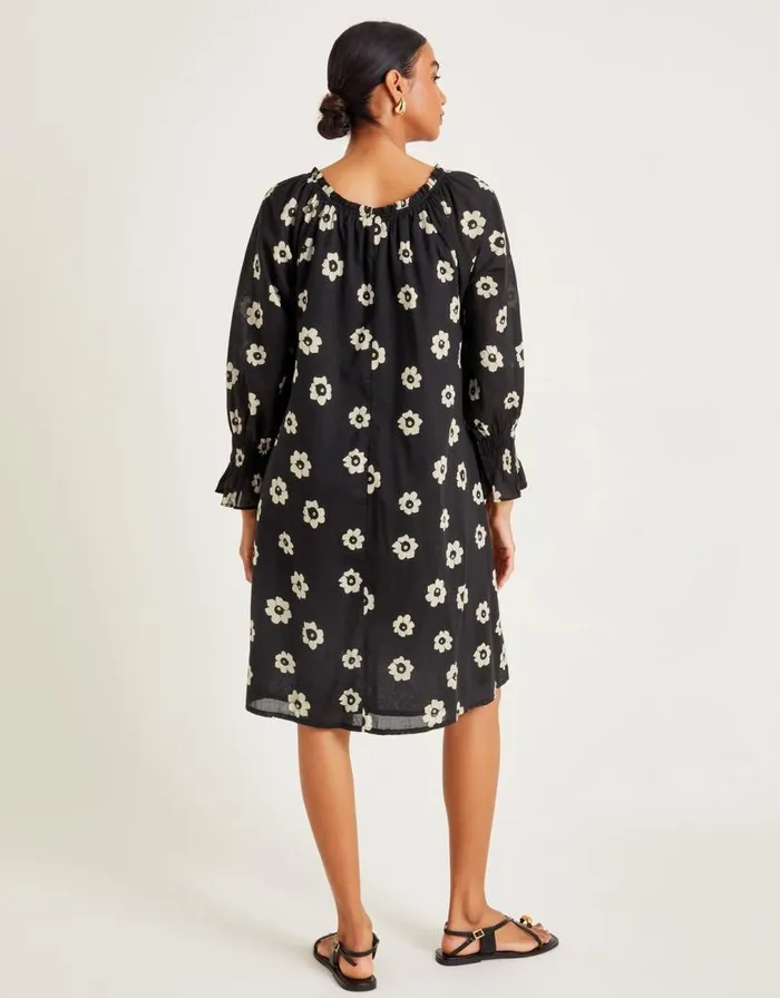 Monsoon Lei Flower Dress Black Women Beachwear and Swimwear Monsoon Lei Flower Dress Black Women Beachwear and Swimwear