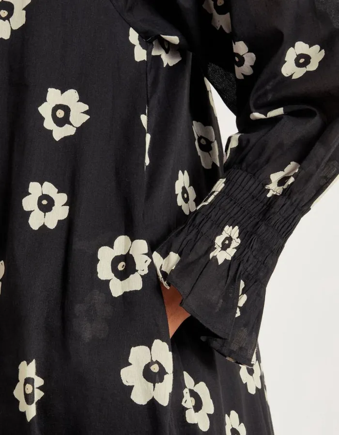 Monsoon Lei Flower Dress Black Women Beachwear and Swimwear Monsoon Lei Flower Dress Black Women Beachwear and Swimwear