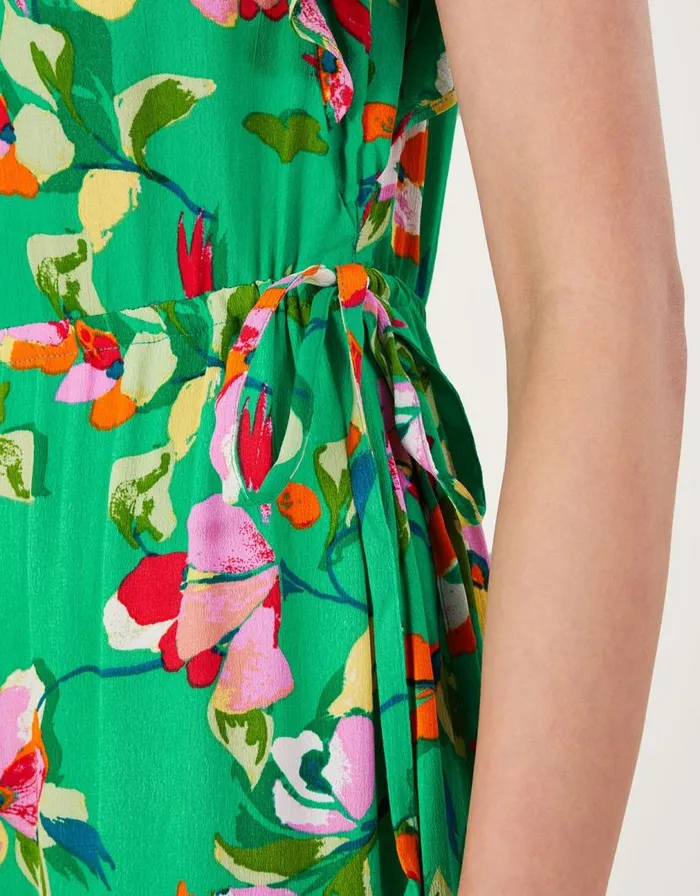 Monsoon Lilou Floral Tea Dress In Sustainable Viscose Green Women Day Dresses Monsoon Lilou Floral Tea Dress In Sustainable Viscose Green Women Day Dresses