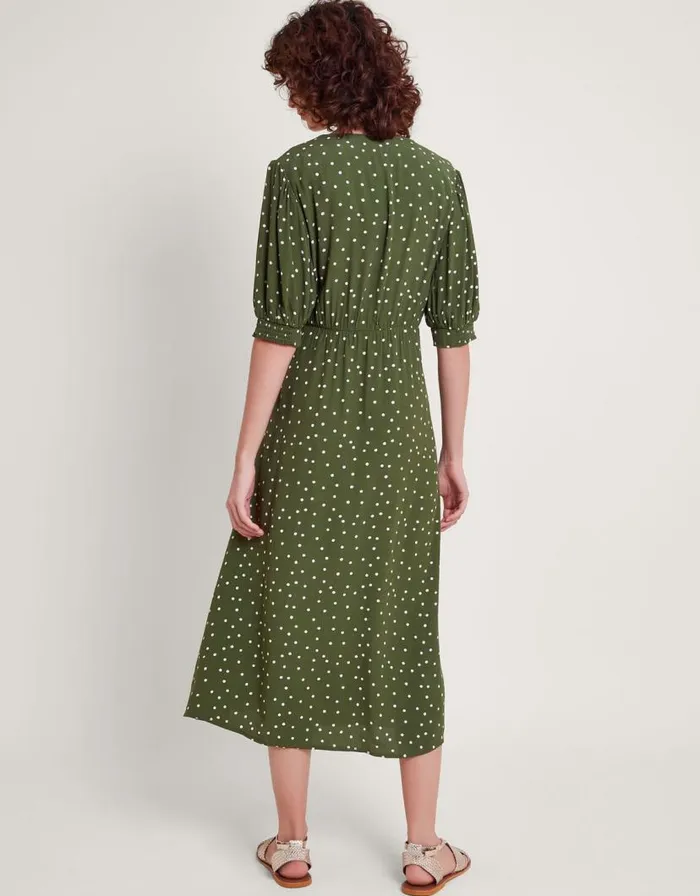 Monsoon Myla Embroidered Tea Dress Green Women Day Dresses Monsoon Myla Embroidered Tea Dress Green Women Day Dresses