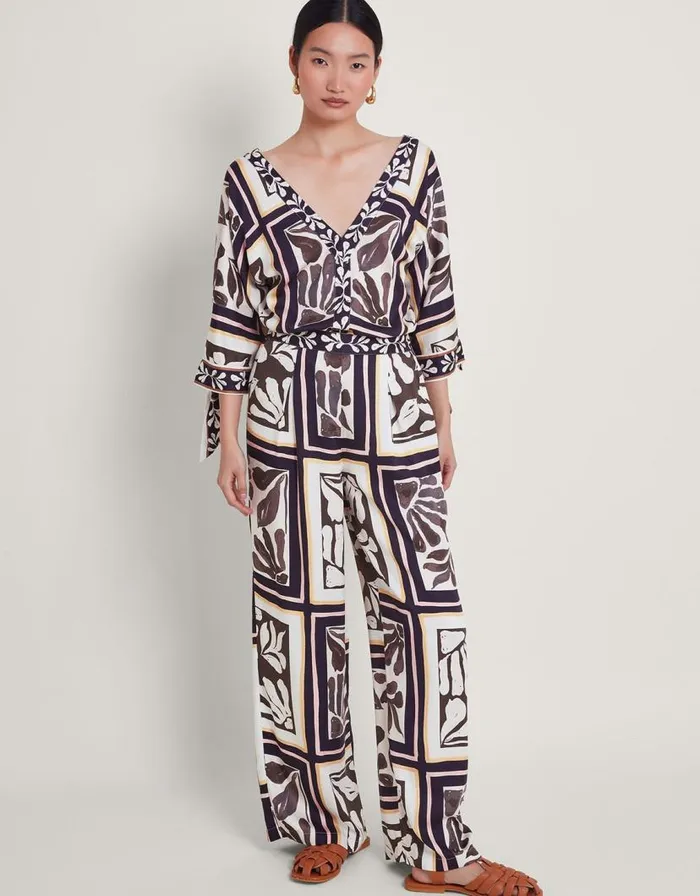 Monsoon Nelinha Print Blouse Black Women Tops and Blouses Monsoon Nelinha Print Blouse Black Women Tops and Blouses