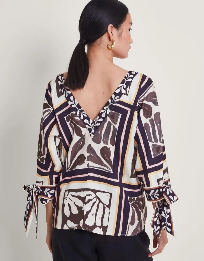 Monsoon Nelinha Print Blouse Black Women Tops and Blouses Monsoon Nelinha Print Blouse Black Women Tops and Blouses