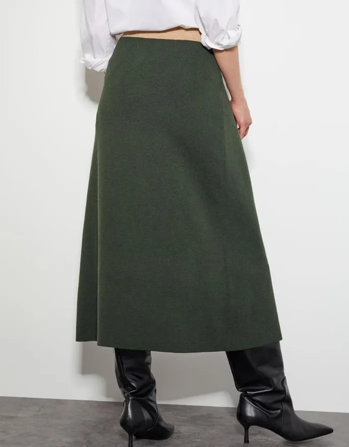 Monsoon Nellie TwoTone Knit Skirt Green Women Knitwear Monsoon Nellie TwoTone Knit Skirt Green Women Knitwear