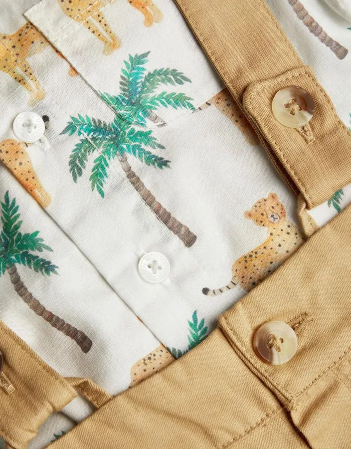 Monsoon Newborn Jungle Shirt And Dungarees Set Green Children Clothing and Outfits Monsoon Newborn Jungle Shirt And Dungarees Set Green Children Clothing and Outfits