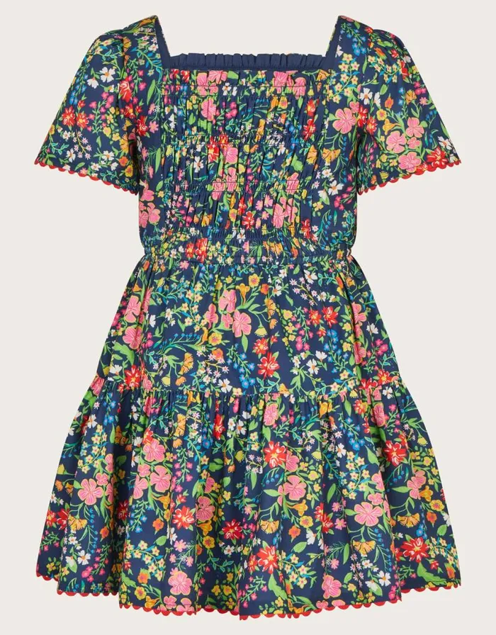 Monsoon Paisley Print Dress Blue Children Dresses Monsoon Paisley Print Dress Blue Children Dresses