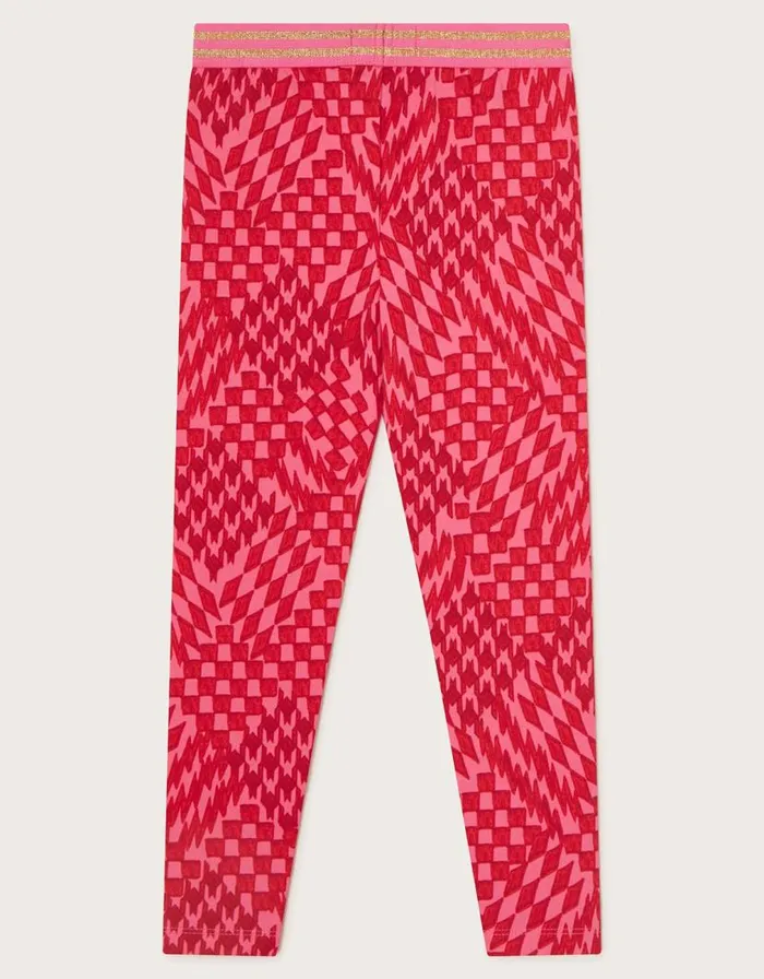 Monsoon Patterned Leggings Red Children Trousers and Shorts Monsoon Patterned Leggings Red Children Trousers and Shorts