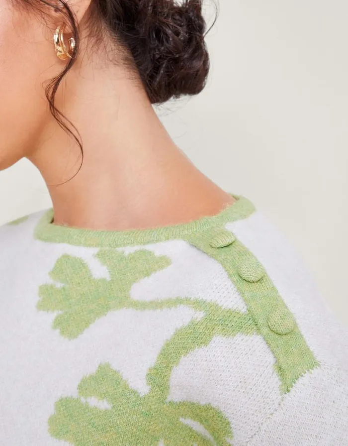 Monsoon Pia Pattern Jumper Ivory Women Knitwear Monsoon Pia Pattern Jumper Ivory Women Knitwear
