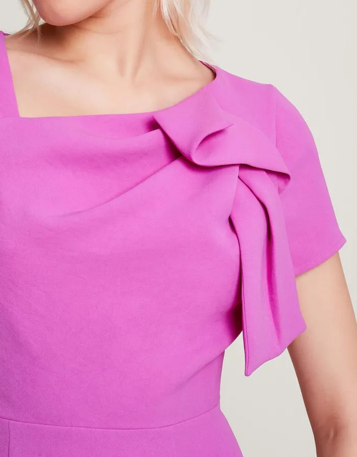Monsoon Poppy Flared Dress Pink Women Occasionwear Monsoon Poppy Flared Dress Pink Women Occasionwear
